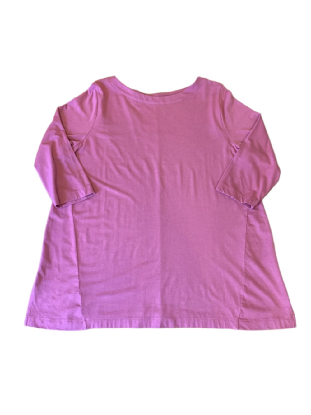 J.Jill Tunic Large Petite Rose 3/4 Sleeve Supima Cotton Blend